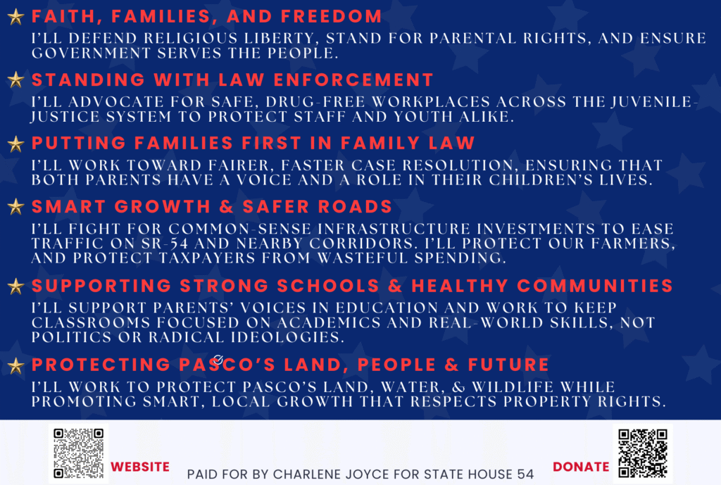 Charlene Joyce Candidate for State House 54