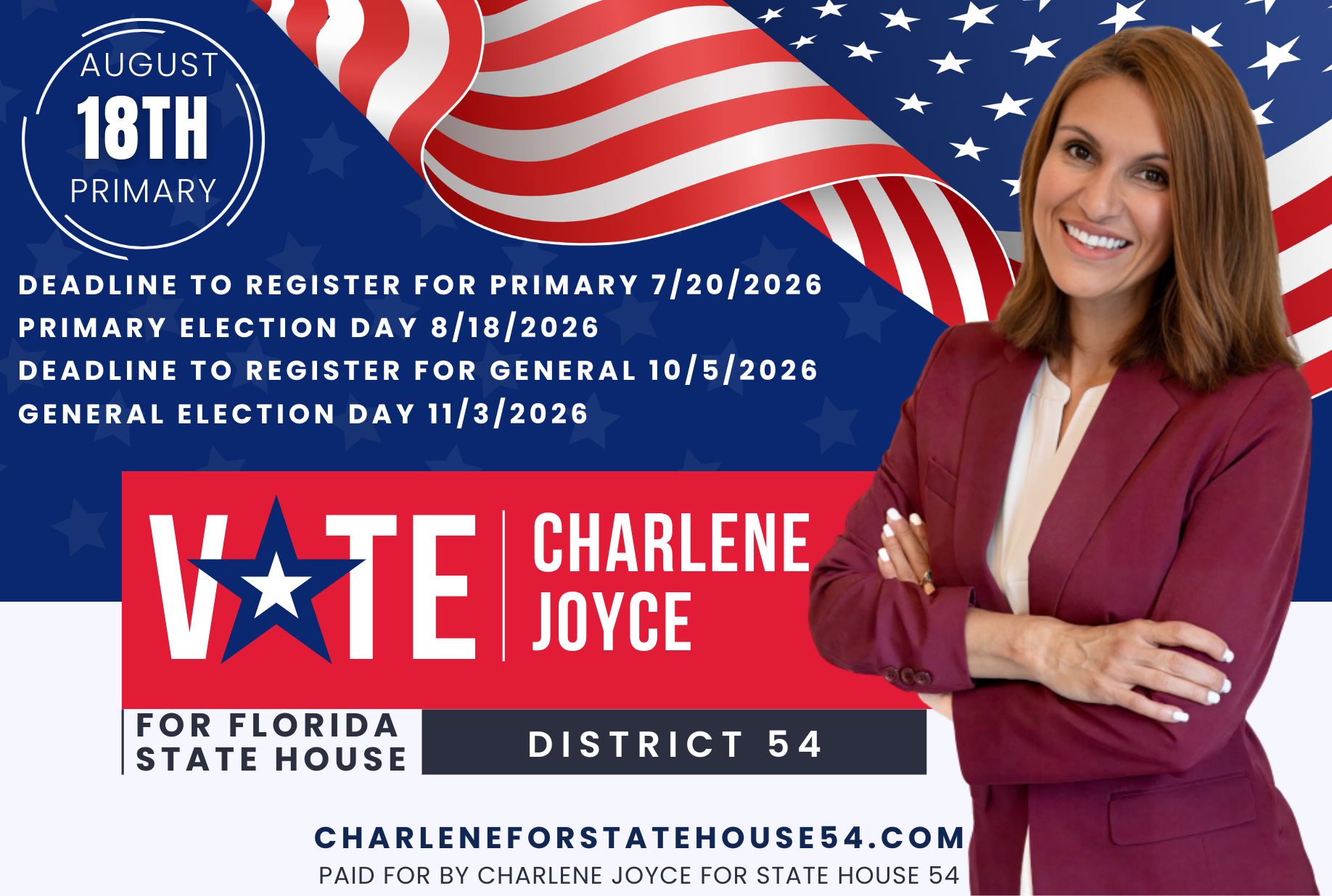 Charlene Joyce Candidate for State House 54